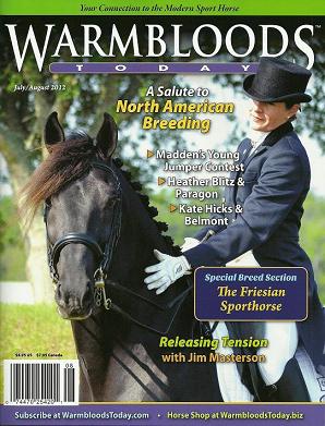 Friesian Sporthorse magazine article