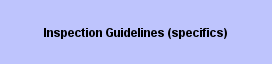 FSA Inspection Guidelines (Specifics)