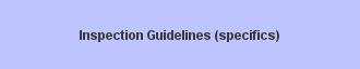 FSA Inspection Guidelines (Specifics)